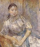 Berthe Morisot The girl on the bench Sweden oil painting artist